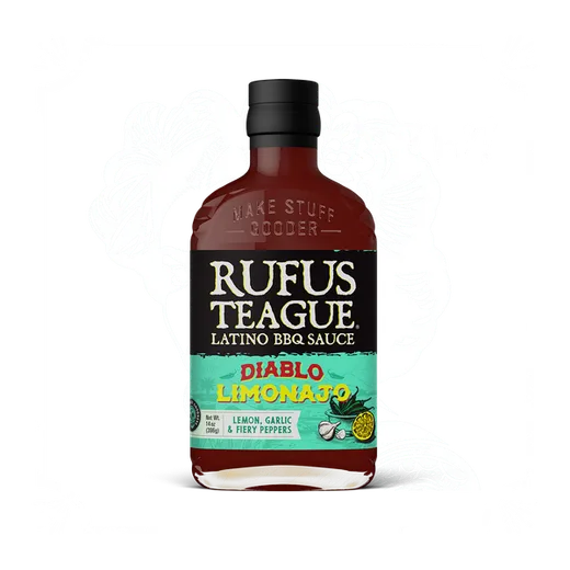 Front view of a Rufus Teague Diablo Limonajo bottle.